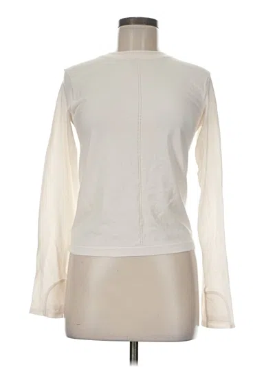 Pre-owned Athleta Sweatshirt In White