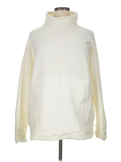 Pre-owned Athleta Sweatshirt In White