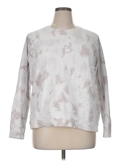 Pre-owned Athleta Sweatshirt In White