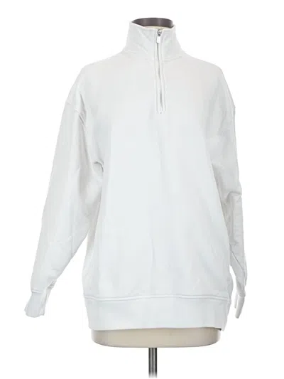 Pre-owned Athleta Sweatshirt In White
