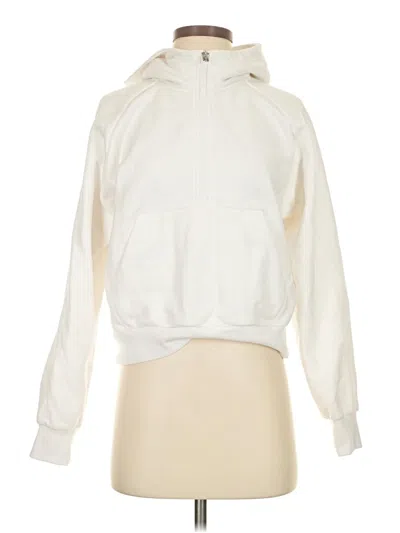 Pre-owned Athleta Sweatshirt In White