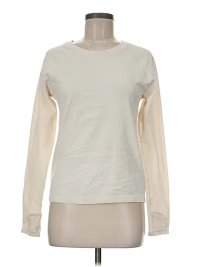 Pre-owned Athleta Sweatshirt In White