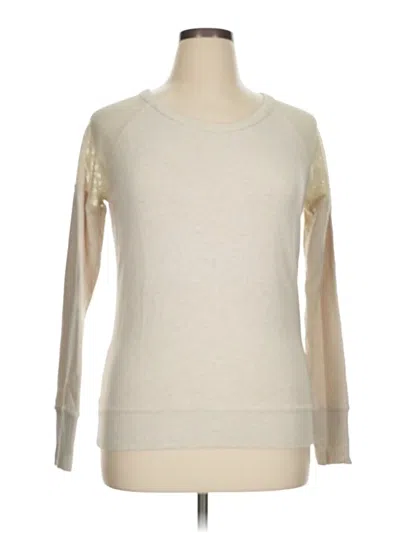 Pre-owned Athleta Sweatshirt In White