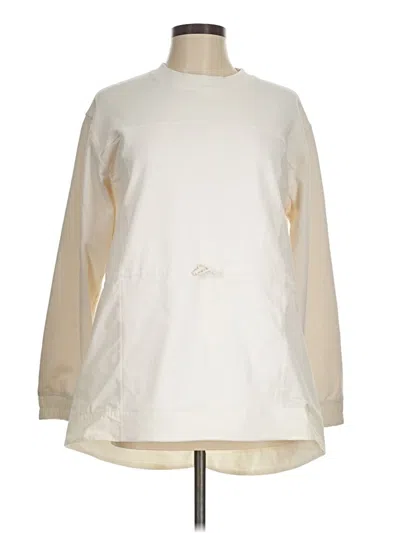 Pre-owned Athleta Sweatshirt In White