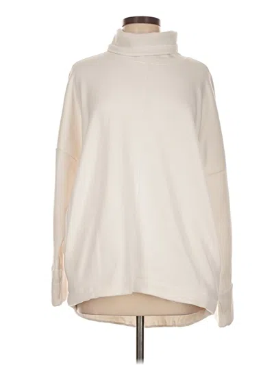 Pre-owned Athleta Sweatshirt In White
