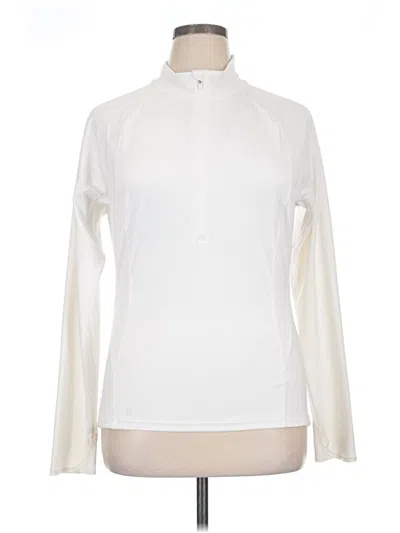 Pre-owned Athleta Sweatshirt In White