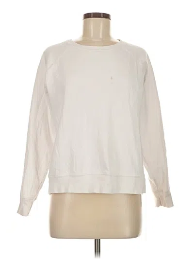 Pre-owned Athleta Sweatshirt In White