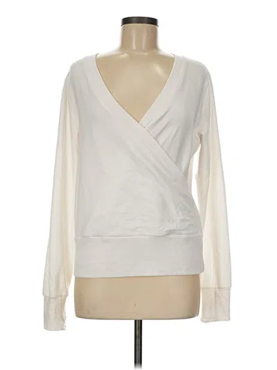 Pre-owned Athleta Sweatshirt In White