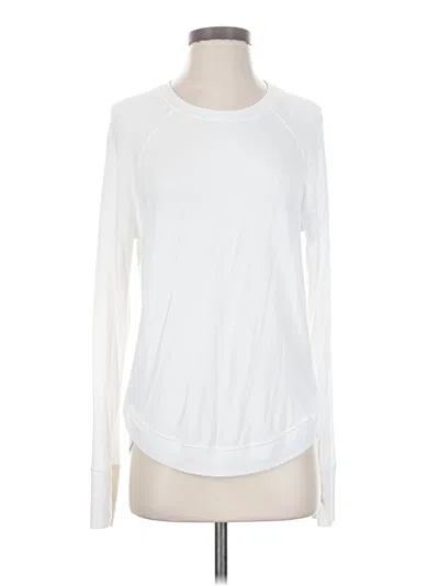 Pre-owned Athleta Sweatshirt In White