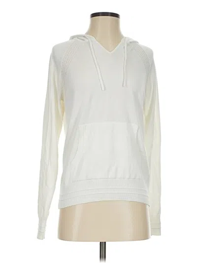 Pre-owned Athleta Sweatshirt In White