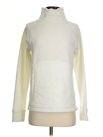 Pre-owned Athleta Sweatshirt In White
