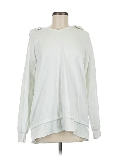 Pre-owned Athleta Sweatshirt In White