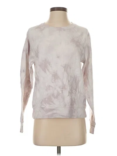 Pre-owned Athleta Sweatshirt In White