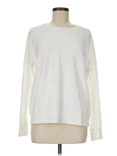 Pre-owned Athleta Sweatshirt In White