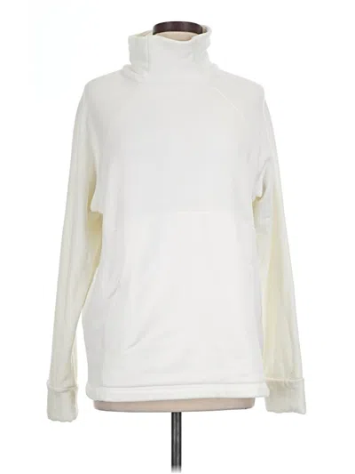 Pre-owned Athleta Sweatshirt In White