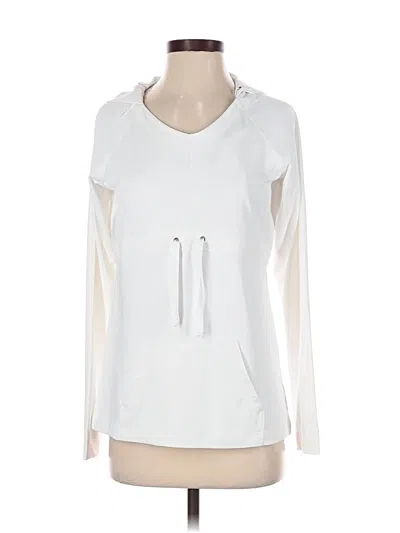 Pre-owned Athleta Sweatshirt In White