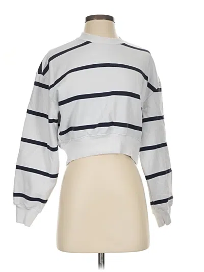 Pre-owned Athleta Sweatshirt In White