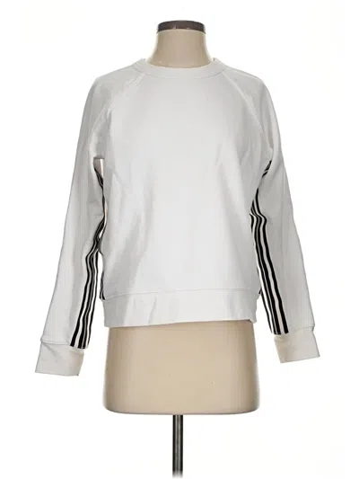 Pre-owned Athleta Sweatshirt In White