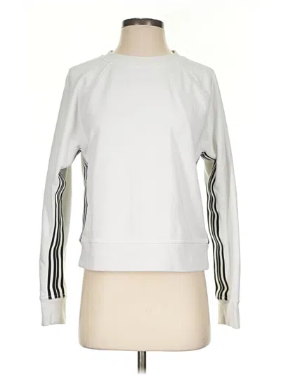 Pre-owned Athleta Sweatshirt In White