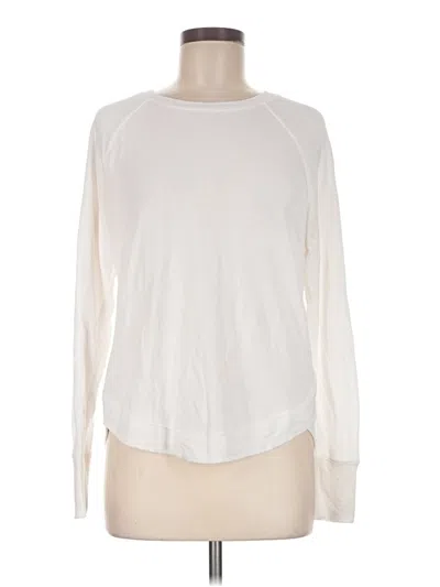 Pre-owned Athleta Sweatshirt In White