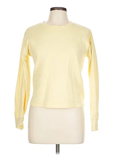 Pre-owned Athleta Sweatshirt In Yellow