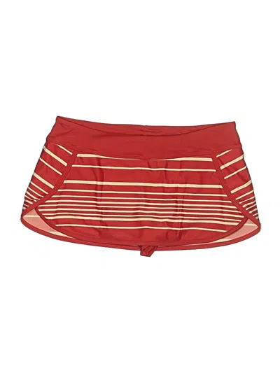 Pre-owned Athleta Swimsuit Bottoms In Burgundy