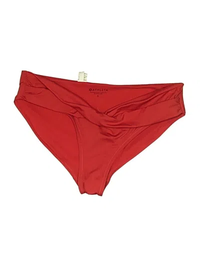Pre-owned Athleta Swimsuit Bottoms In Red