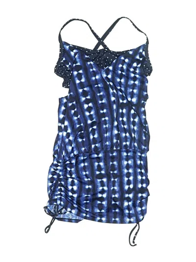 Pre-owned Athleta Swimsuit Cover Up In Blue
