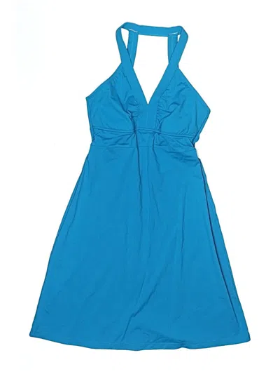 Pre-owned Athleta Swimsuit Cover Up In Blue