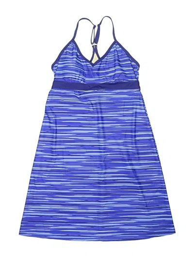 Pre-owned Athleta Swimsuit Cover Up In Blue
