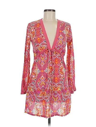 Pre-owned Athleta Swimsuit Cover Up In Orange