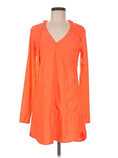 Pre-owned Athleta Swimsuit Cover Up In Orange