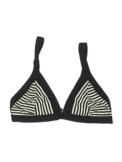 Pre-owned Athleta Swimsuit Top Black Graphic Pattern Swimwear