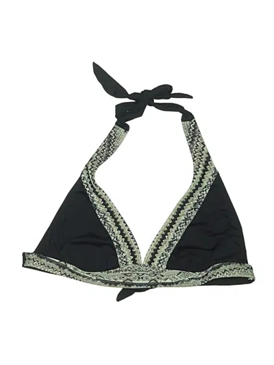 Pre-owned Athleta Swimsuit Top Black Paisley Pattern Swimwear