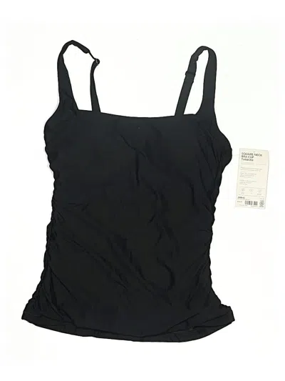 Athleta Swimsuit Top Black Solid Pattern Swimwear