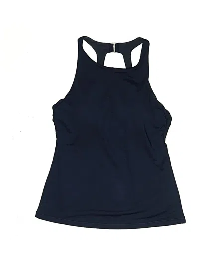 Pre-owned Athleta Swimsuit Top Blue Halter Neckline Swimwear