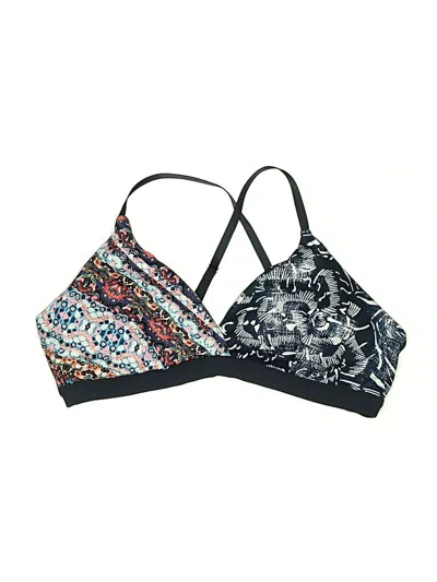 Pre-owned Athleta Swimsuit Top Blue Paisley Pattern Swimwear