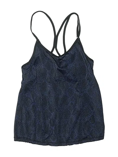 Pre-owned Athleta Swimsuit Top Blue Paisley Pattern Swimwear