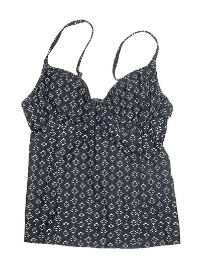 Pre-owned Athleta Swimsuit Top Blue Print Pattern Swimwear