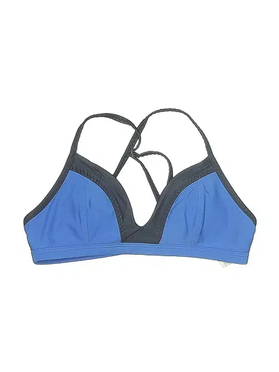 Pre-owned Athleta Swimsuit Top Blue Swimwear