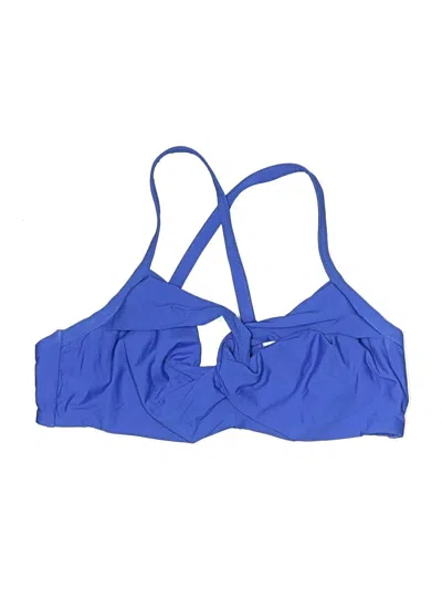 Pre-owned Athleta Swimsuit Top Blue Swimwear