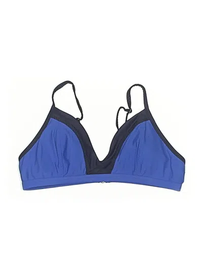 Pre-owned Athleta Swimsuit Top Blue Swimwear
