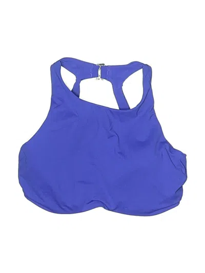 Pre-owned Athleta Swimsuit Top Blue Swimwear