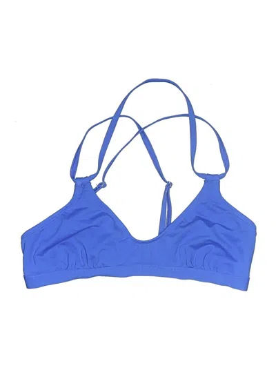 Pre-owned Athleta Swimsuit Top Blue Swimwear