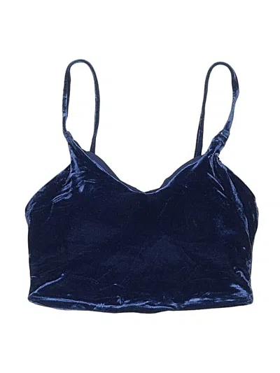 Pre-owned Athleta Swimsuit Top Blue Swimwear