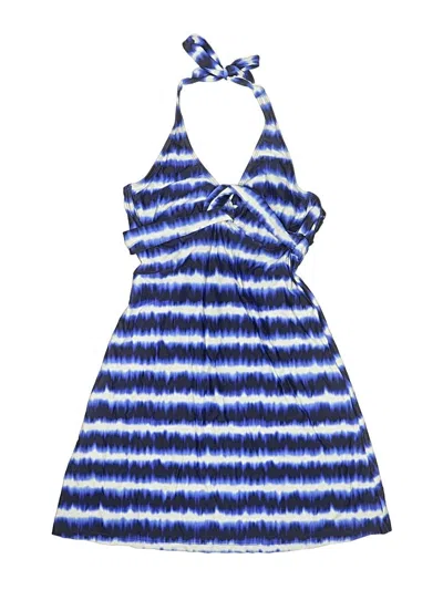 Pre-owned Athleta Swimsuit Top Blue Swimwear
