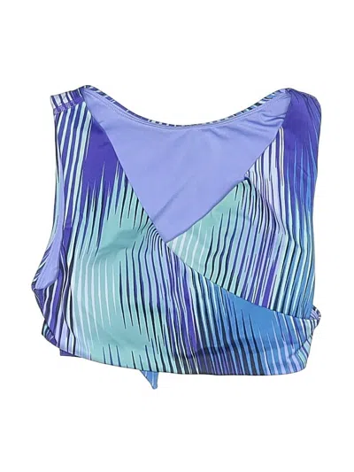 Pre-owned Athleta Swimsuit Top Blue Swimwear