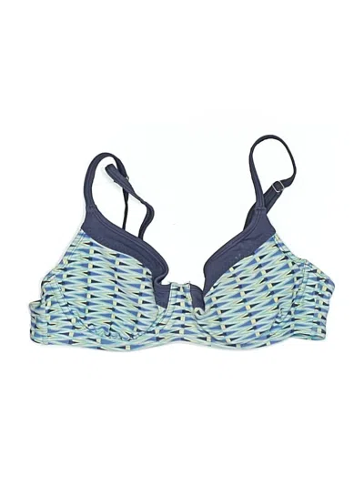 Pre-owned Athleta Swimsuit Top Blue Swimwear