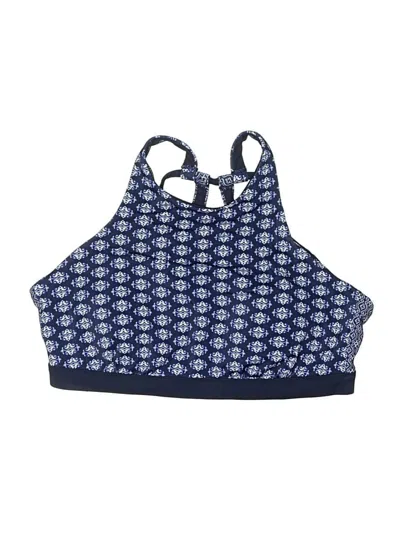 Pre-owned Athleta Swimsuit Top Blue Swimwear