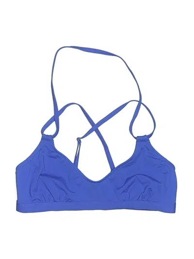 Pre-owned Athleta Swimsuit Top Blue Swimwear